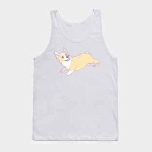 Leaping Corgi Tank Top